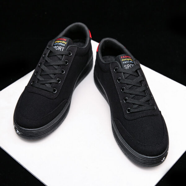 Love Print Canvas Shoes Women Men Flats Lace-up Casual Shoes Lover Sports Shoes Valentines Day - Image 6
