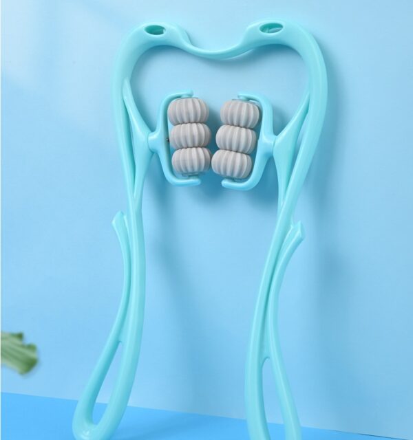 Multifunctional Manual Six-wheel Neck Massager Massage Relieve Roller Massage Tool - Image 2